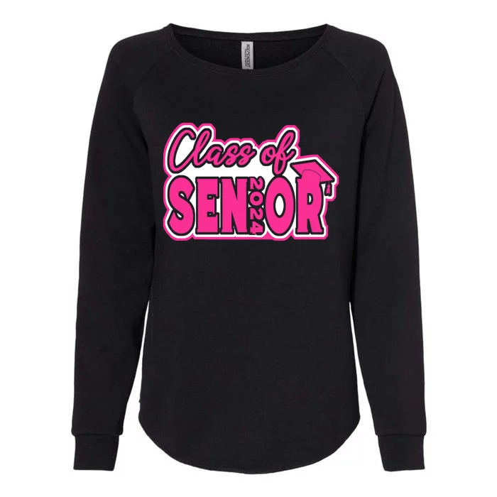 Class of 2024 Girl Wo Senior 24 Funny Graduation Gift Womens California Wash Sweatshirt