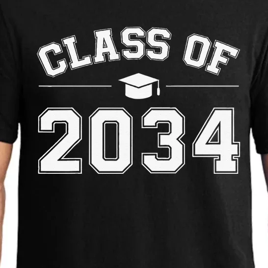 Class Of 2034 Grow With Me First Day Of School Graduation Funny Pajama Set