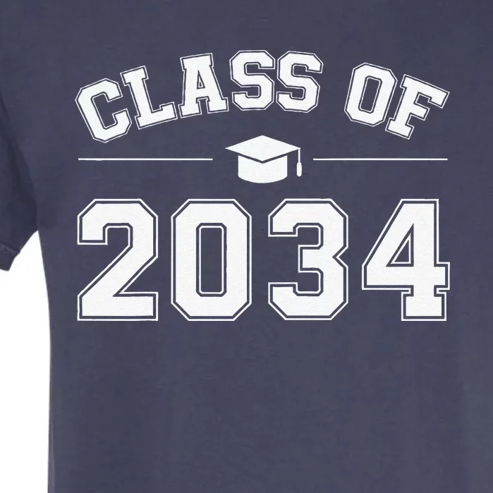 Class Of 2034 Grow With Me First Day Of School Graduation Funny Garment-Dyed Heavyweight T-Shirt