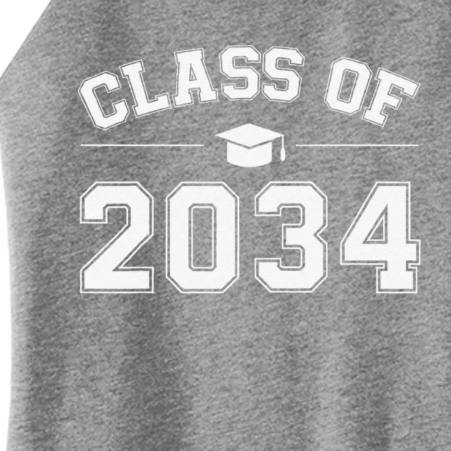 Class Of 2034 Grow With Me First Day Of School Graduation Funny Women’s Perfect Tri Rocker Tank