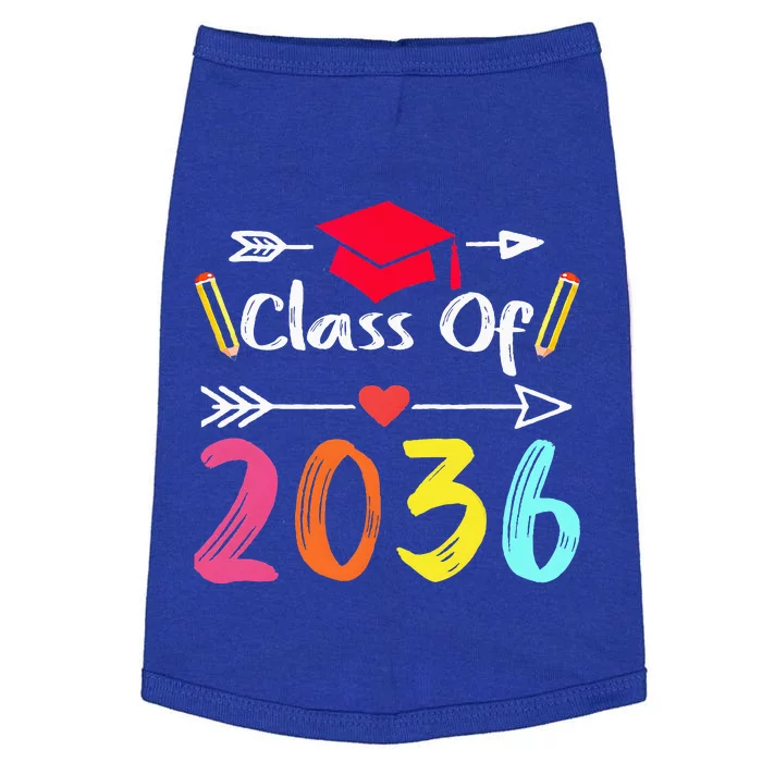 Class Of 2036 Grow With Me First Day Of Kindergarten Gifts Doggie Tank