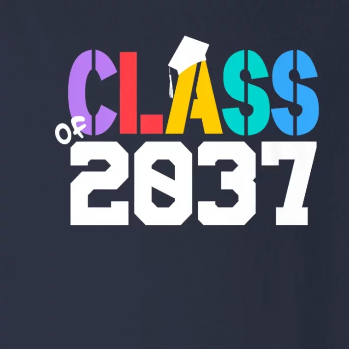 Class Of 2037 Grow With Me First Day Of School Graduation V Toddler Long Sleeve Shirt