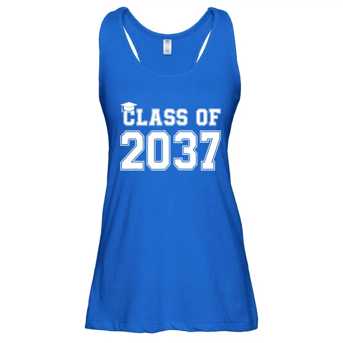 Class Of 2037 Pre K Grow With Me Graduation Ladies Essential Flowy Tank