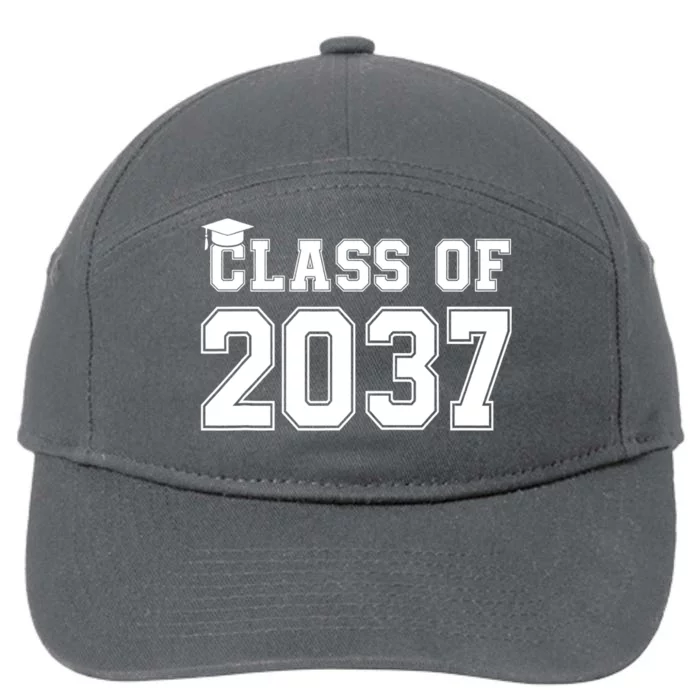 Class Of 2037 Pre K Grow With Me Graduation 7-Panel Snapback Hat