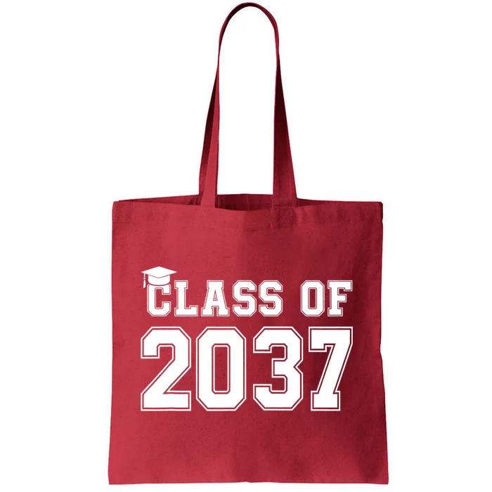 Class Of 2037 Pre K Grow With Me Graduation Tote Bag