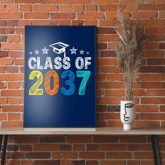 Class Of 2037 Grow With Me Prek To 12th Grade Handprint Poster