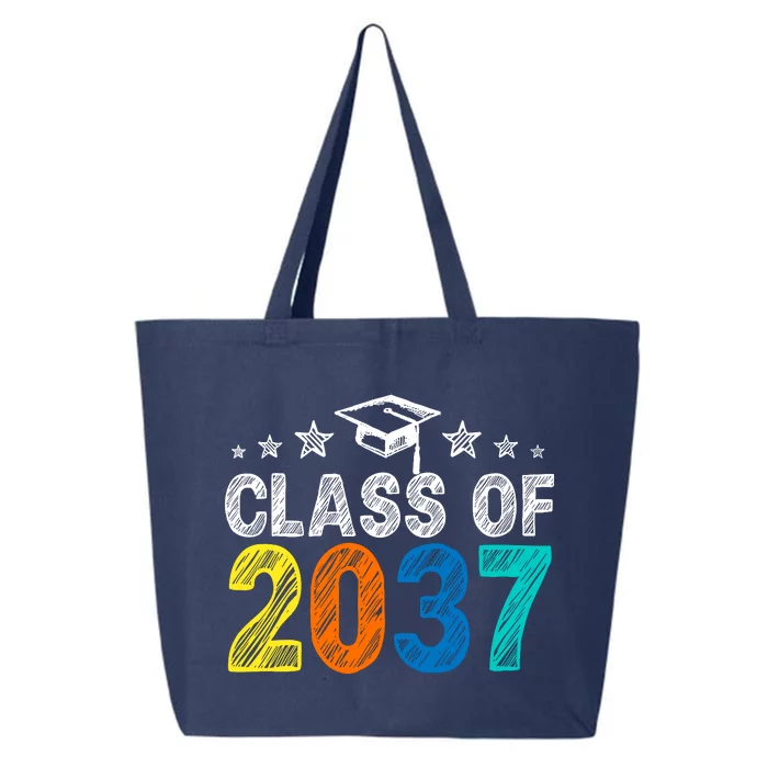 Class Of 2037 Grow With Me Prek To 12th Grade Handprint 25L Jumbo Tote