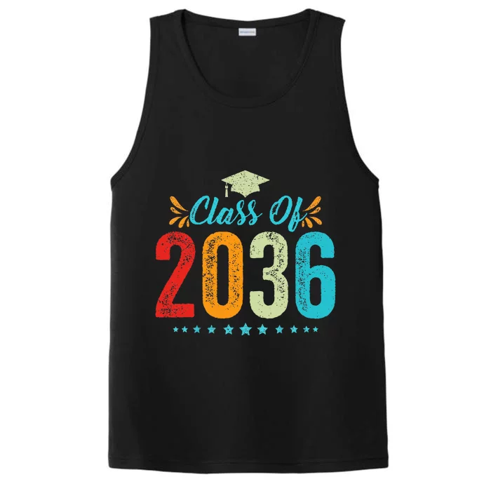 Class Of 2036 Grow With Me Graduation First Day Of School Performance Tank