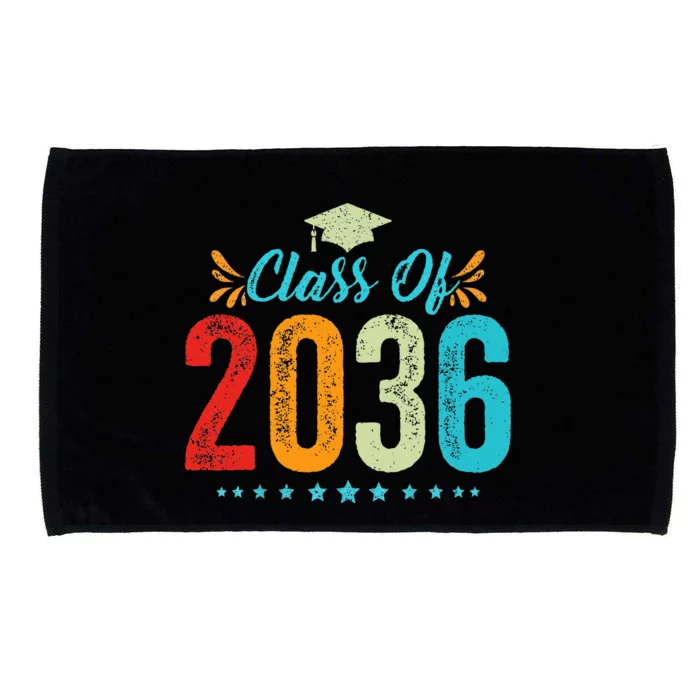 Class Of 2036 Grow With Me Graduation First Day Of School Microfiber Hand Towel