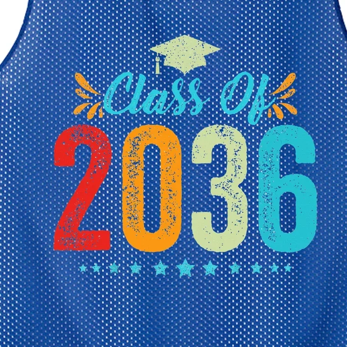 Class Of 2036 Grow With Me Graduation First Day Of School Mesh Reversible Basketball Jersey Tank