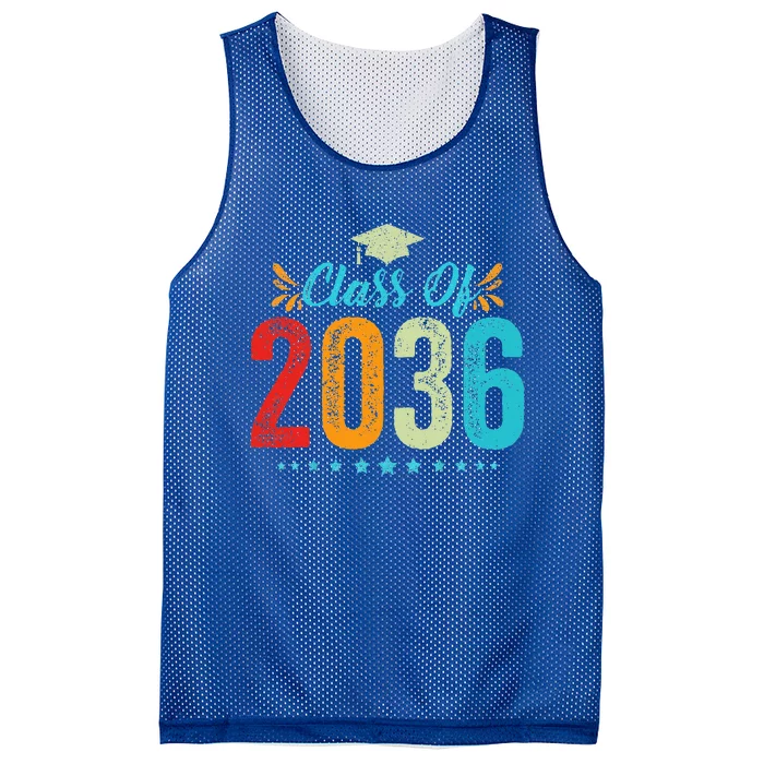 Class Of 2036 Grow With Me Graduation First Day Of School Mesh Reversible Basketball Jersey Tank