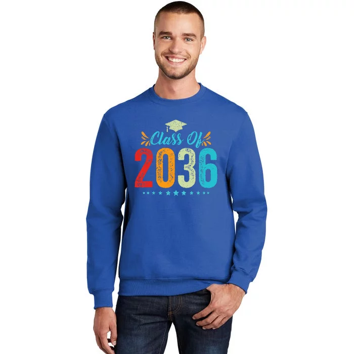 Class Of 2036 Grow With Me Graduation First Day Of School Tall Sweatshirt