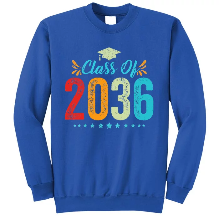 Class Of 2036 Grow With Me Graduation First Day Of School Tall Sweatshirt