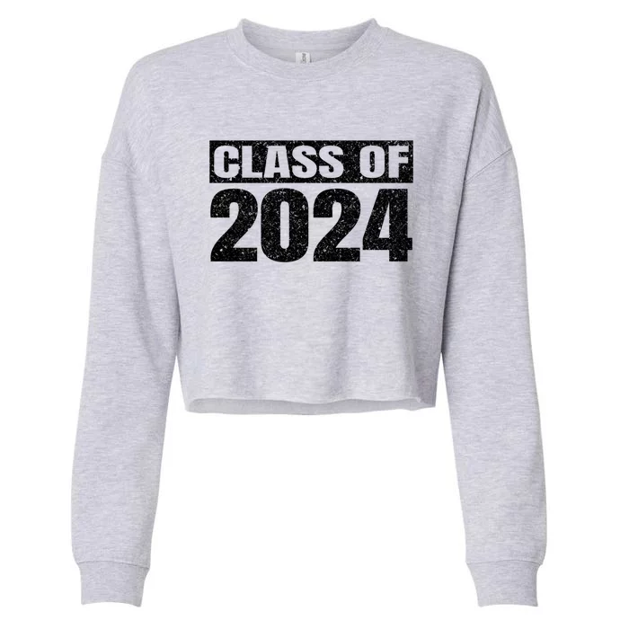 Class Of 2024 First Day Of School Graduate Grad Vintage Gift Meaningful Gift Cropped Pullover Crew