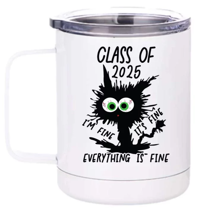 Class Of 2025 Front & Back 12oz Stainless Steel Tumbler Cup