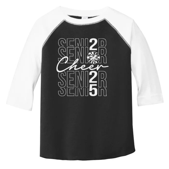 Class Of 2025 Senior Year Cheer Mom Senior 2025 Toddler Fine Jersey T-Shirt