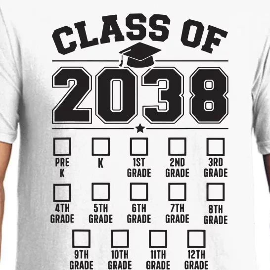 Class Of 2038 Grow With Me Checklist Prek To 12th Grade Pajama Set