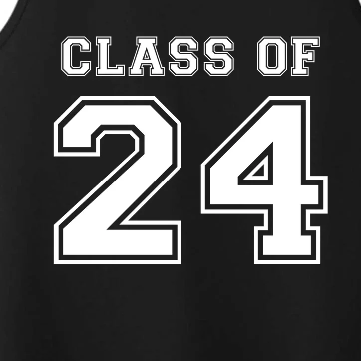 Class Of 2024 High School Fresh Varsity Back To School Gift Performance Tank