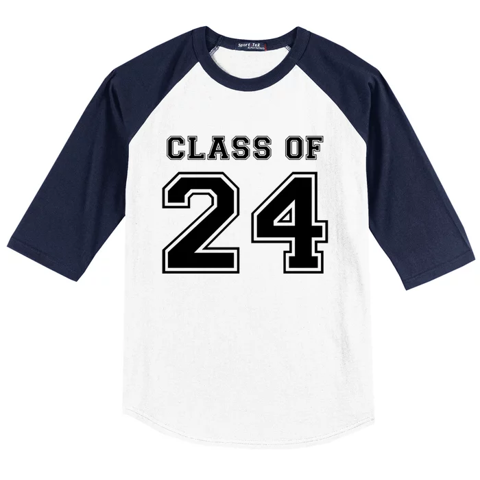 Class Of 2024 High School Fresh Varsity Back To School Gift Baseball Sleeve Shirt