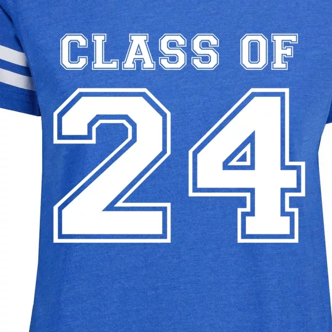 Class Of 2024 High School Fresh Varsity Back To School Gift Enza Ladies Jersey Football T-Shirt