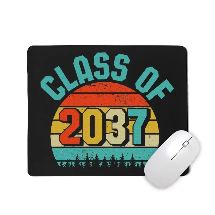 Class Of 2037 Grow With Me Kindergarten To Graduation Retro Mousepad