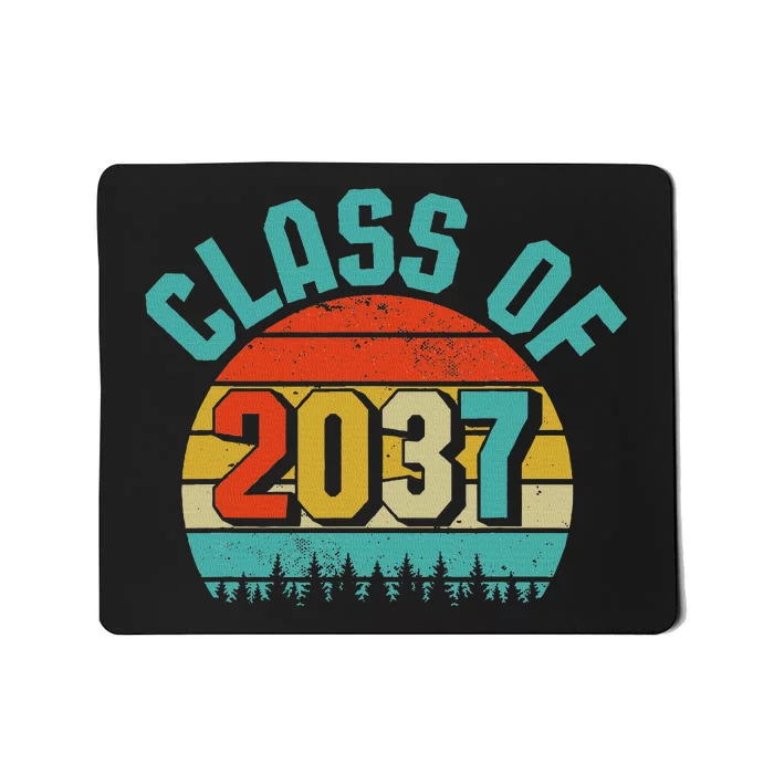 Class Of 2037 Grow With Me Kindergarten To Graduation Retro Mousepad