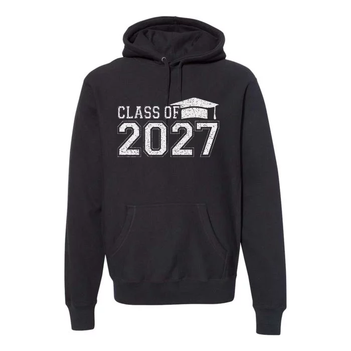 Class Of 2027 Kindergarten Graduation First Day Of School Premium Hoodie