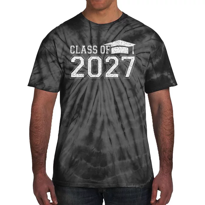 Class Of 2027 Kindergarten Graduation First Day Of School Tie-Dye T-Shirt