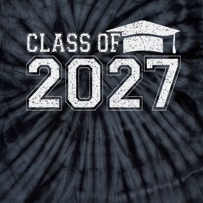 Class Of 2027 Kindergarten Graduation First Day Of School Tie-Dye T-Shirt