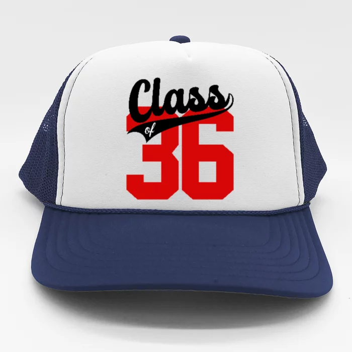 Class Of 2036 Retro Graduation Gift Trucker Hat