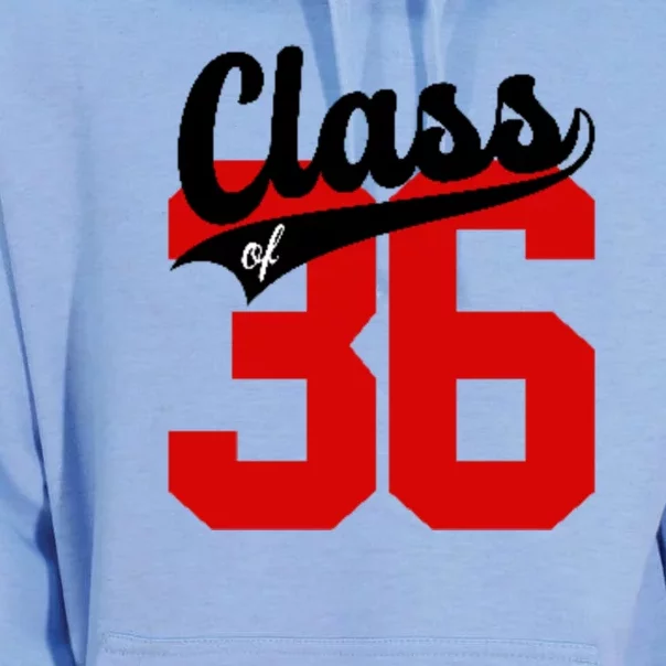 Class Of 2036 Retro Graduation Gift Unisex Surf Hoodie