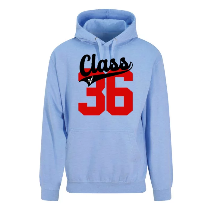 Class Of 2036 Retro Graduation Gift Unisex Surf Hoodie