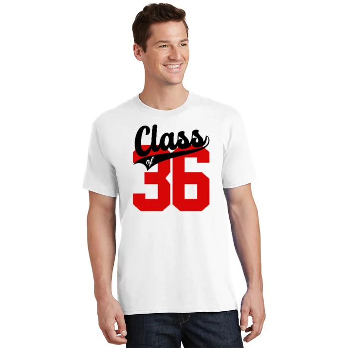 Class Of 2036 Retro Graduation Gift T-Shirt