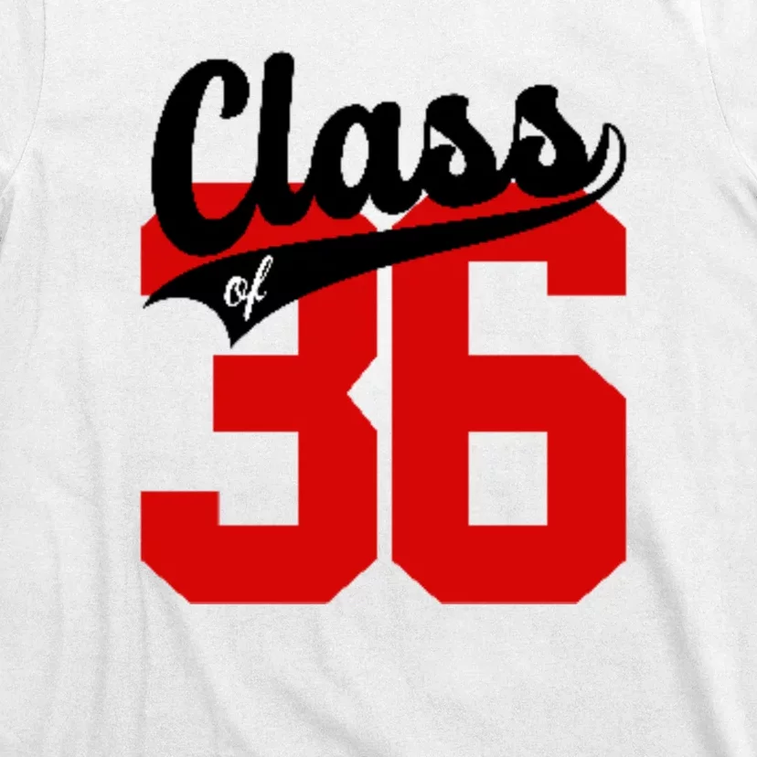 Class Of 2036 Retro Graduation Gift T-Shirt