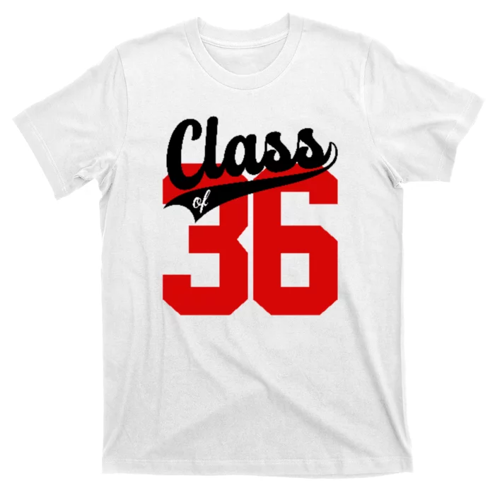 Class Of 2036 Retro Graduation Gift T-Shirt