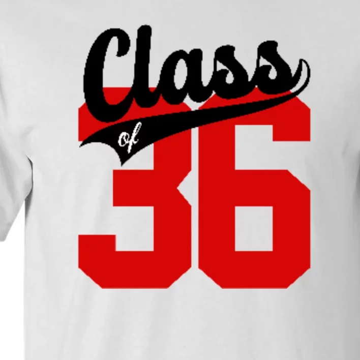 Class Of 2036 Retro Graduation Gift Tall T-Shirt