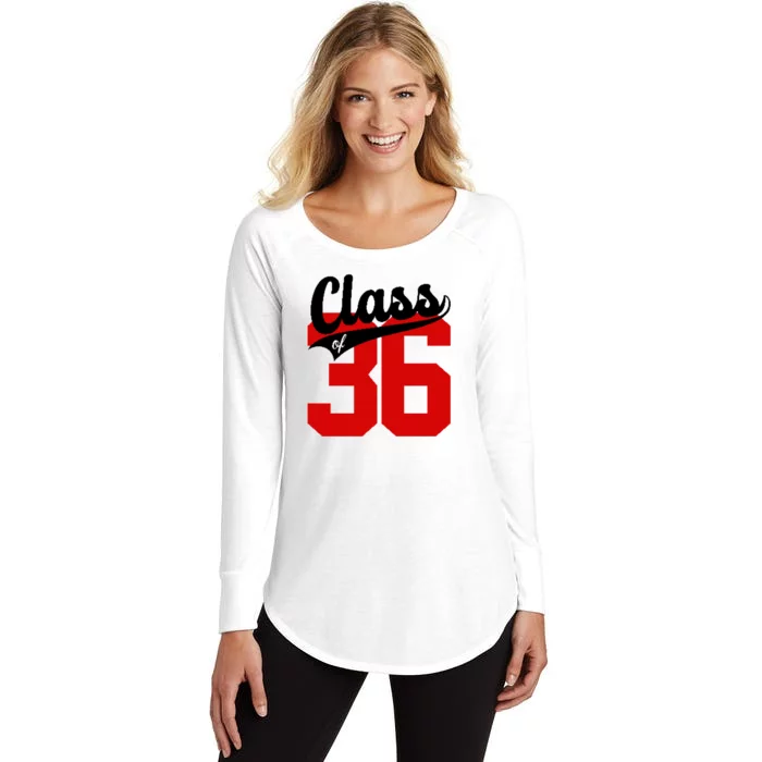 Class Of 2036 Retro Graduation Gift Women's Perfect Tri Tunic Long Sleeve Shirt