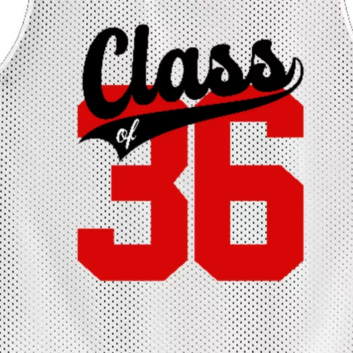 Class Of 2036 Retro Graduation Gift Mesh Reversible Basketball Jersey Tank