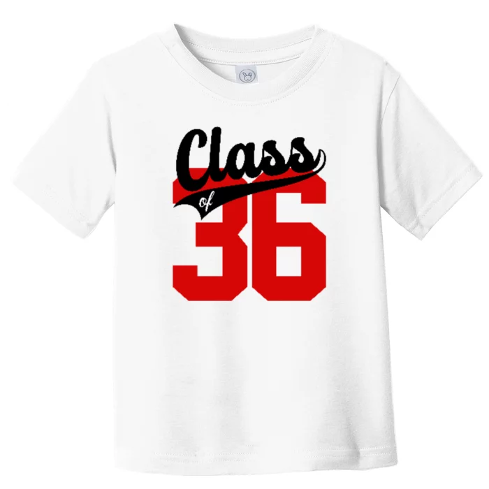 Class Of 2036 Retro Graduation Gift Toddler T-Shirt