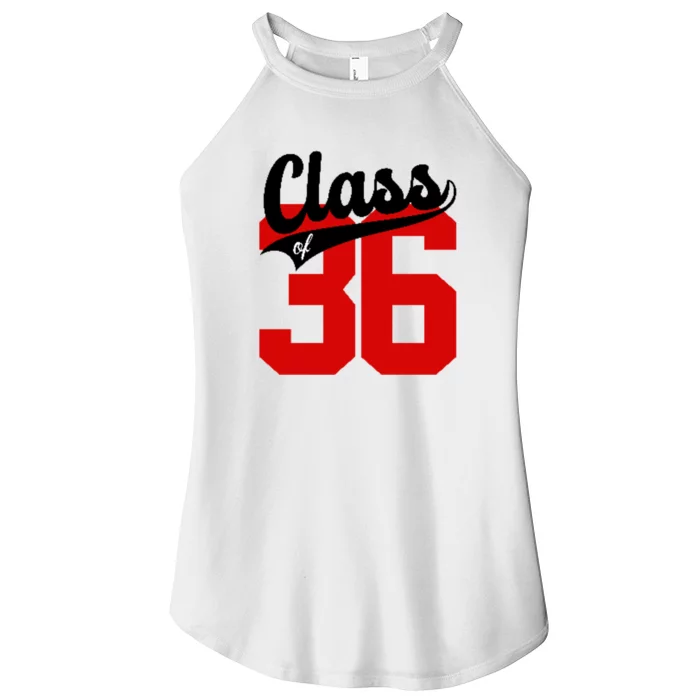 Class Of 2036 Retro Graduation Gift Women’s Perfect Tri Rocker Tank