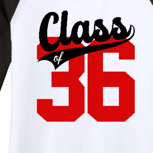 Class Of 2036 Retro Graduation Gift Women's Tri-Blend 3/4-Sleeve Raglan Shirt