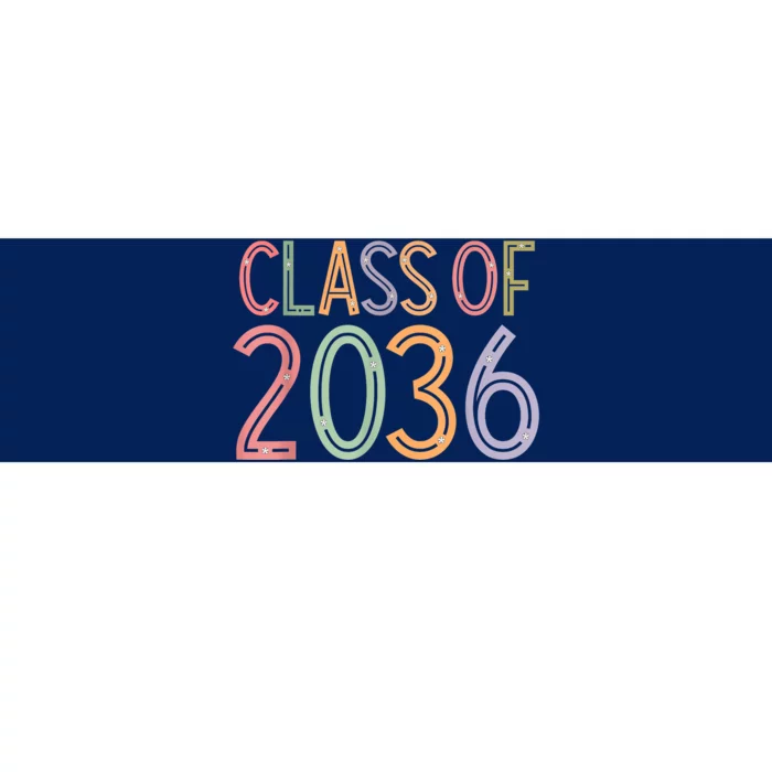 Class Of 2036 Grow With Me Graduation First Day Of School Bumper Sticker