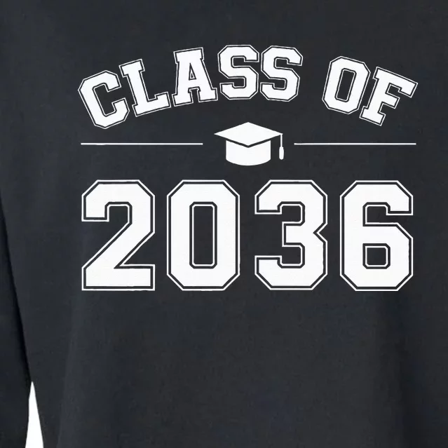 Class of 2036 Grow With Me First Day of School Graduation Cropped Pullover Crew