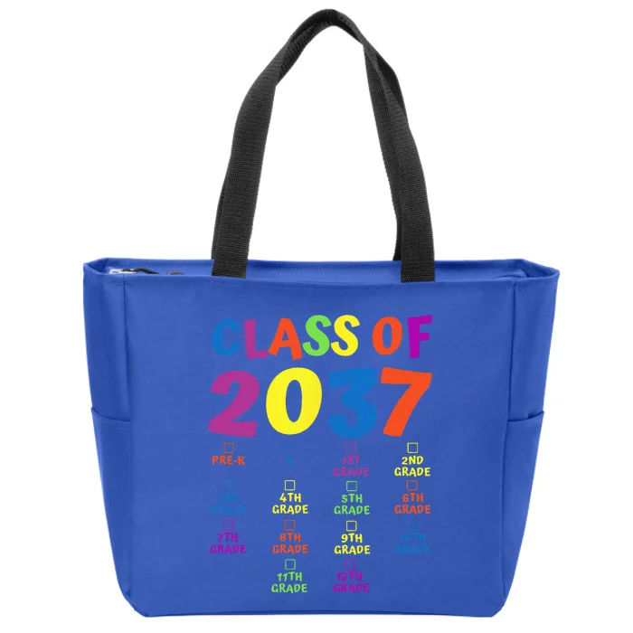 Class Of 2037 Grow With Me PreK Space For Checkmarks Zip Tote Bag