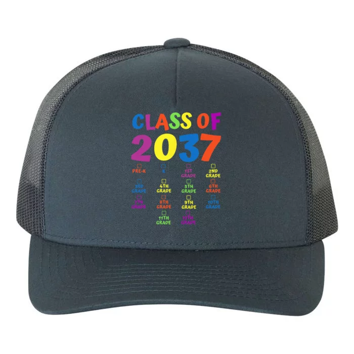 Class Of 2037 Grow With Me PreK Space For Checkmarks Yupoong Adult 5-Panel Trucker Hat