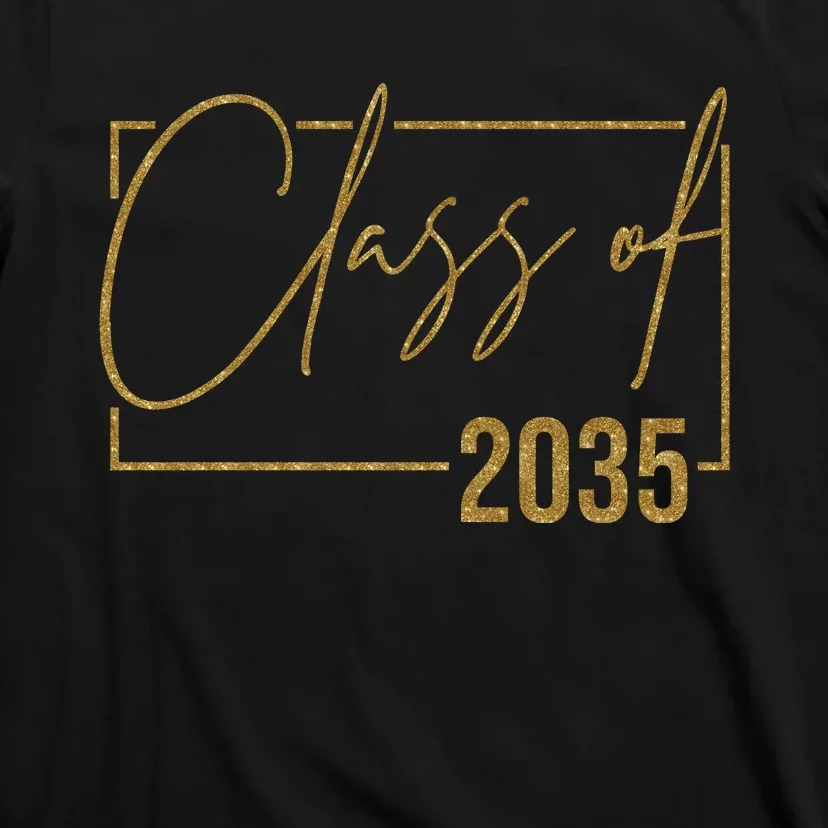 Class Of 2035 Gold Graduation T-Shirt