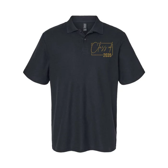 Class Of 2035 Gold Graduation Softstyle Adult Sport Polo