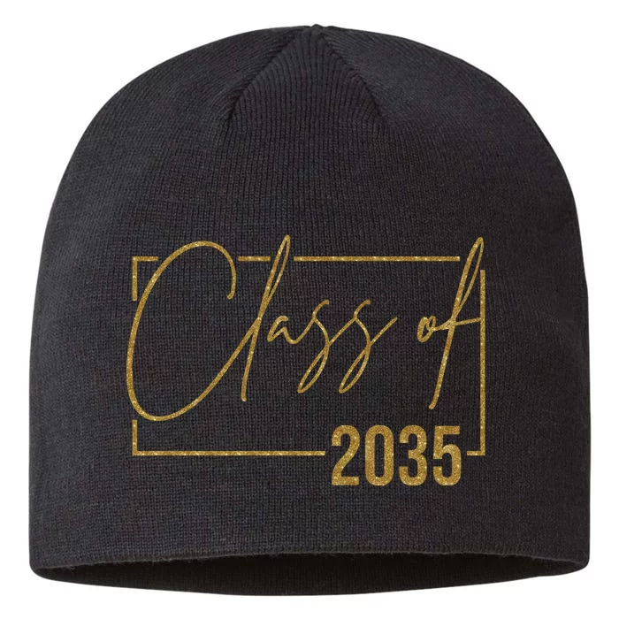 Class Of 2035 Gold Graduation 8 1/2in Sustainable Knit Beanie