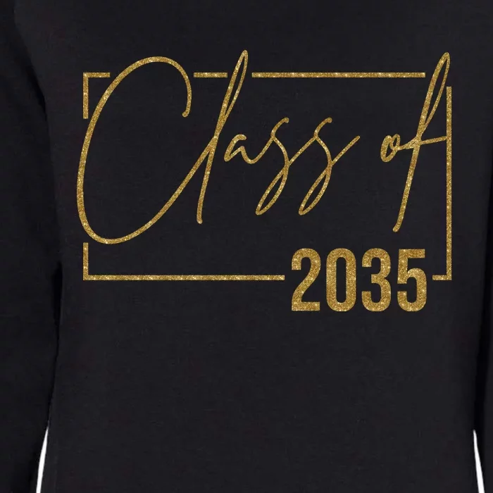 Class Of 2035 Gold Graduation Womens California Wash Sweatshirt