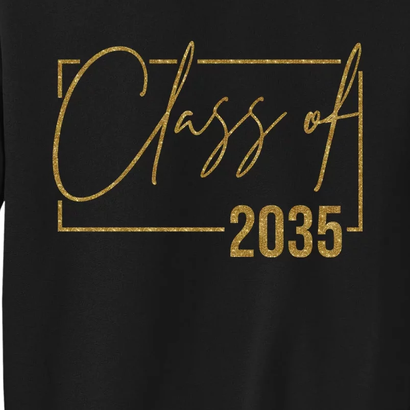 Class Of 2035 Gold Graduation Tall Sweatshirt